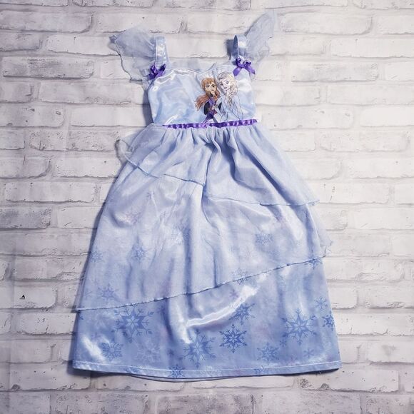 Bundle: Frozen Elsa Themed Dress with Hooded Blanket and Book - Picture 3 of 7